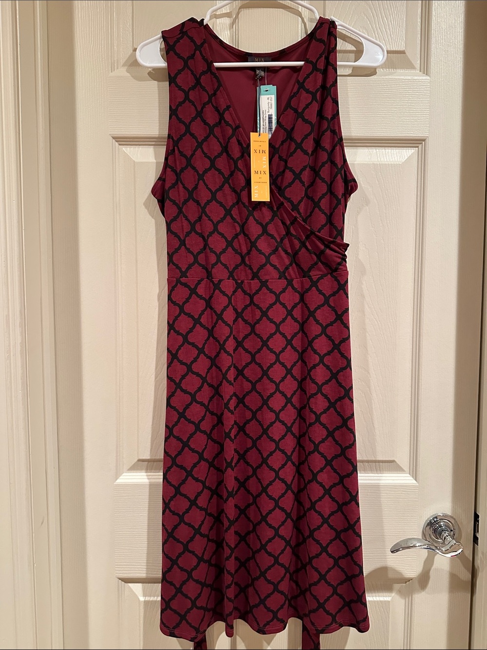 Mix by 41 Hawthorn Burgundy Midi Dress